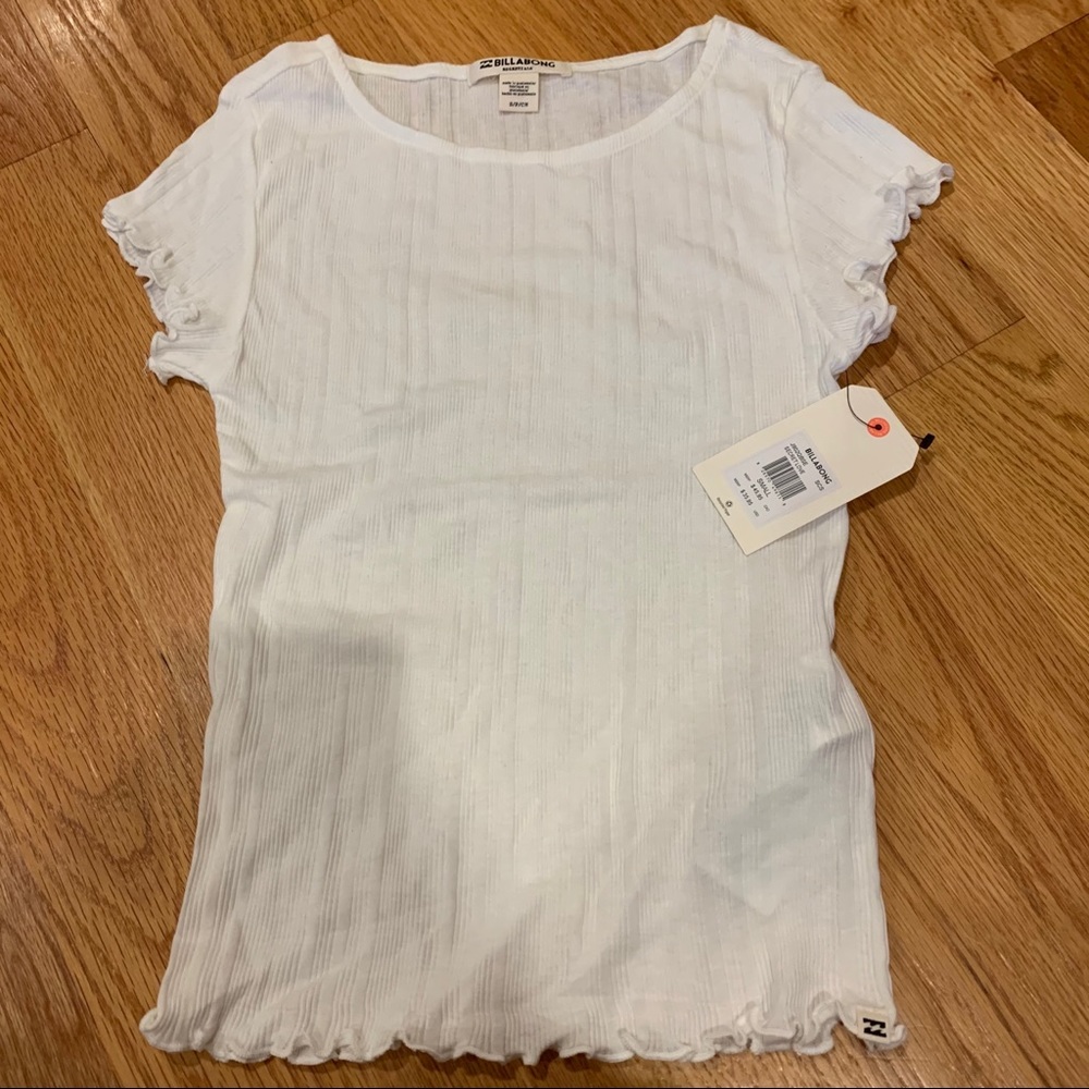 Billabong White Short-Sleeve